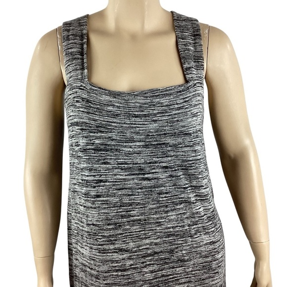 Eloquii Space Dye Knit Maxi Dress Size 14/16 Square Neck Sleeveless - Picture 2 of 7